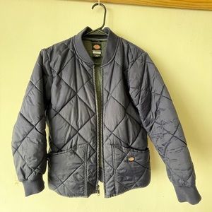 Dark blue quilted jacket